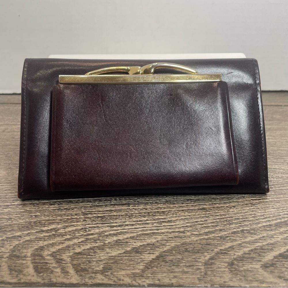 Di Lido Leather wallet clutch Bag. Top grain cowhide. Pre-owned. - Picture 4 of 7